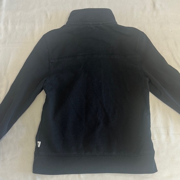 Tommy Bahama Black Zip Up Top with High Collar - Picture 3 of 5